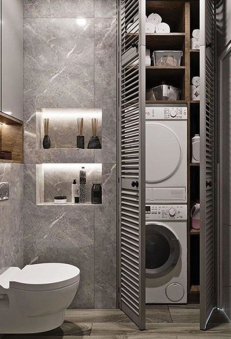 Дизайн ванных комнат совмещенных с санузлом