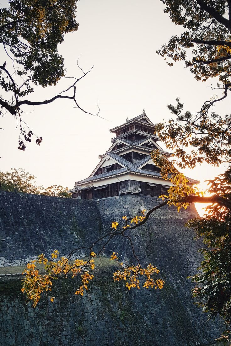 Японский замок эскиз
