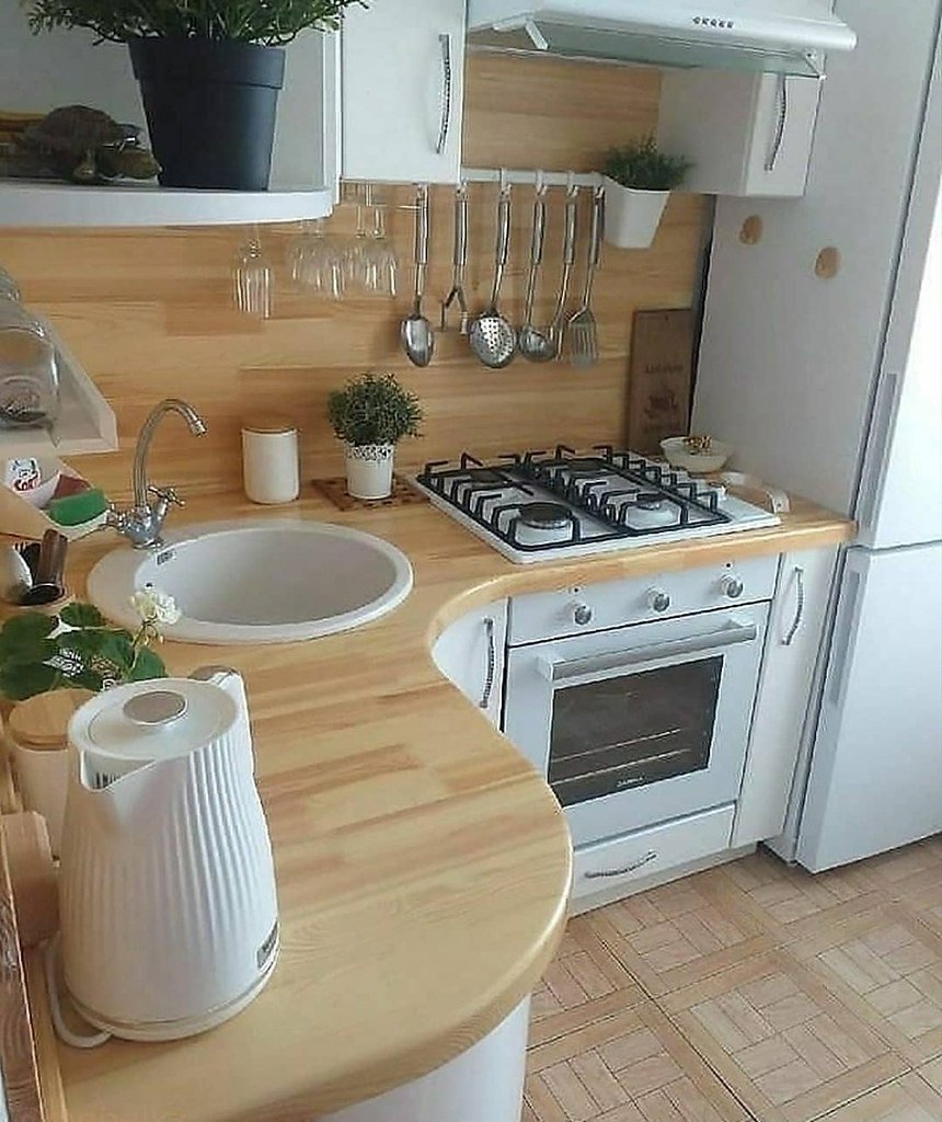 Кухня 6м2 угловая планировка