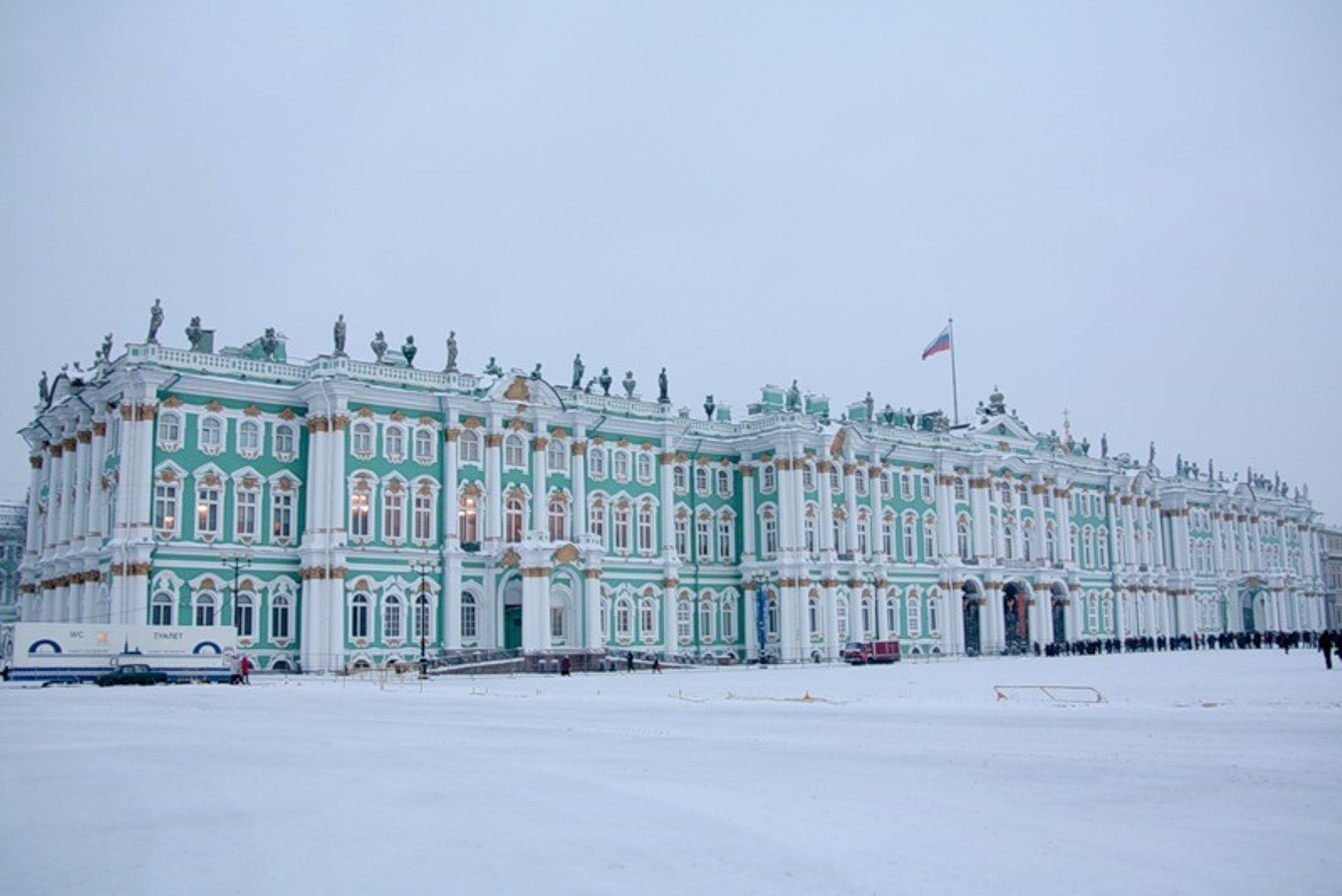 дворцы петербурга зимой