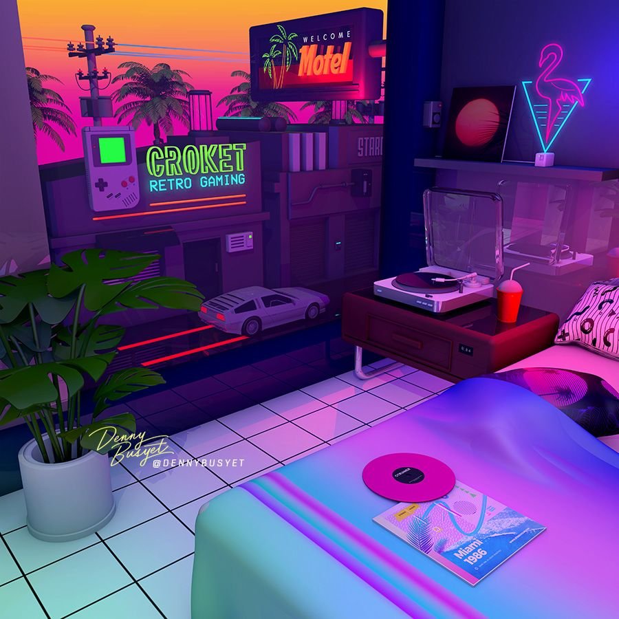 Miami 80s Interior