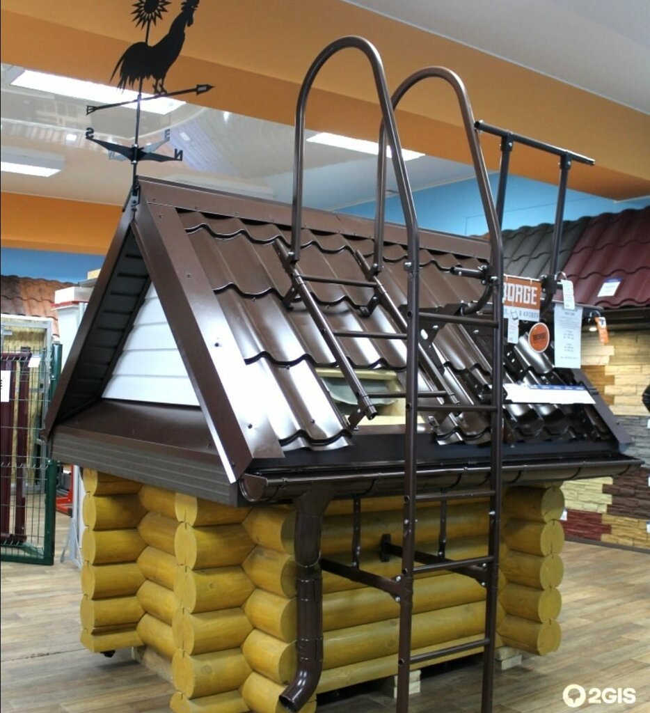 Рекламный домик для кровли