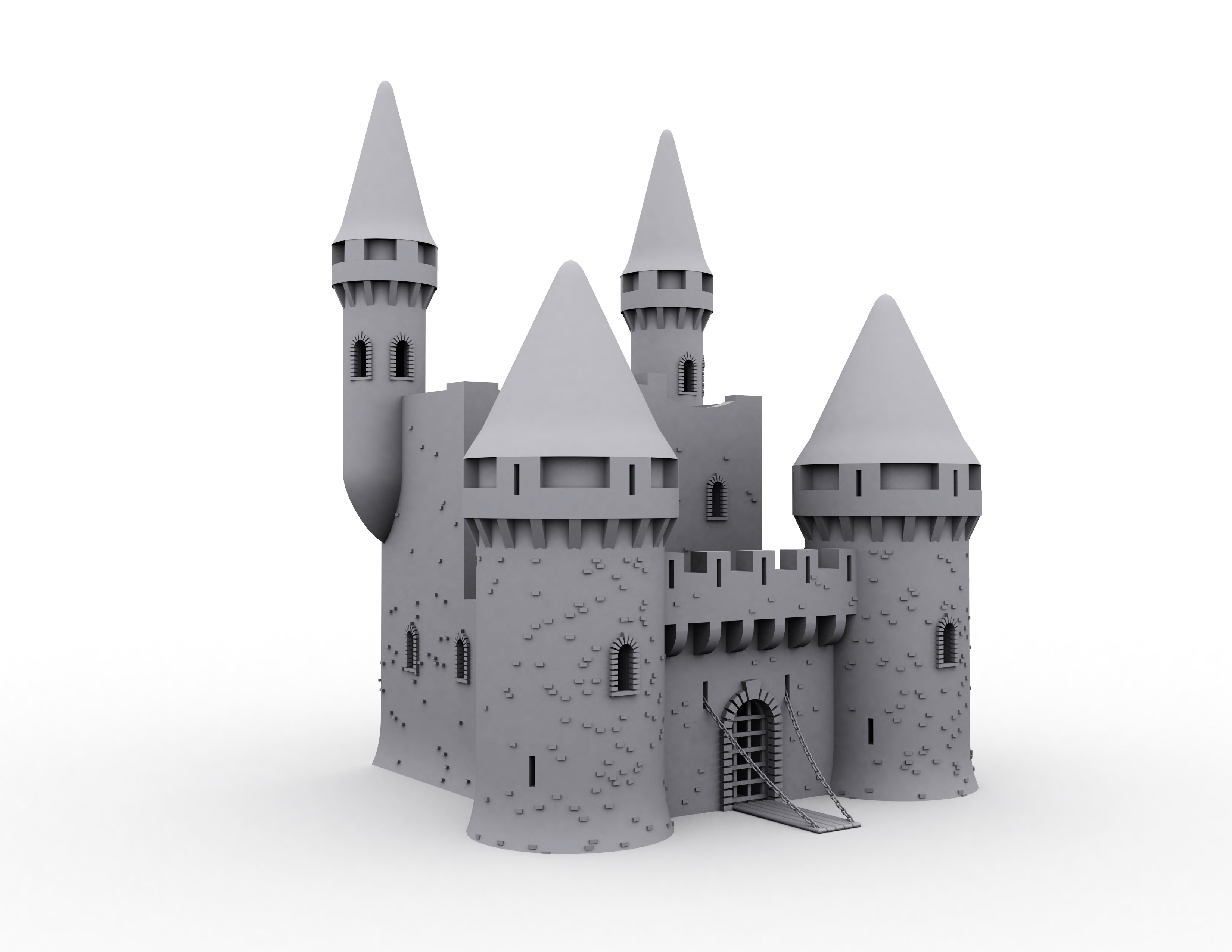 Замки 3 шт. 3d модель замка Кёнигсберг. Средневековый замок звезда 1/72. Замок из картона. Макет замка.