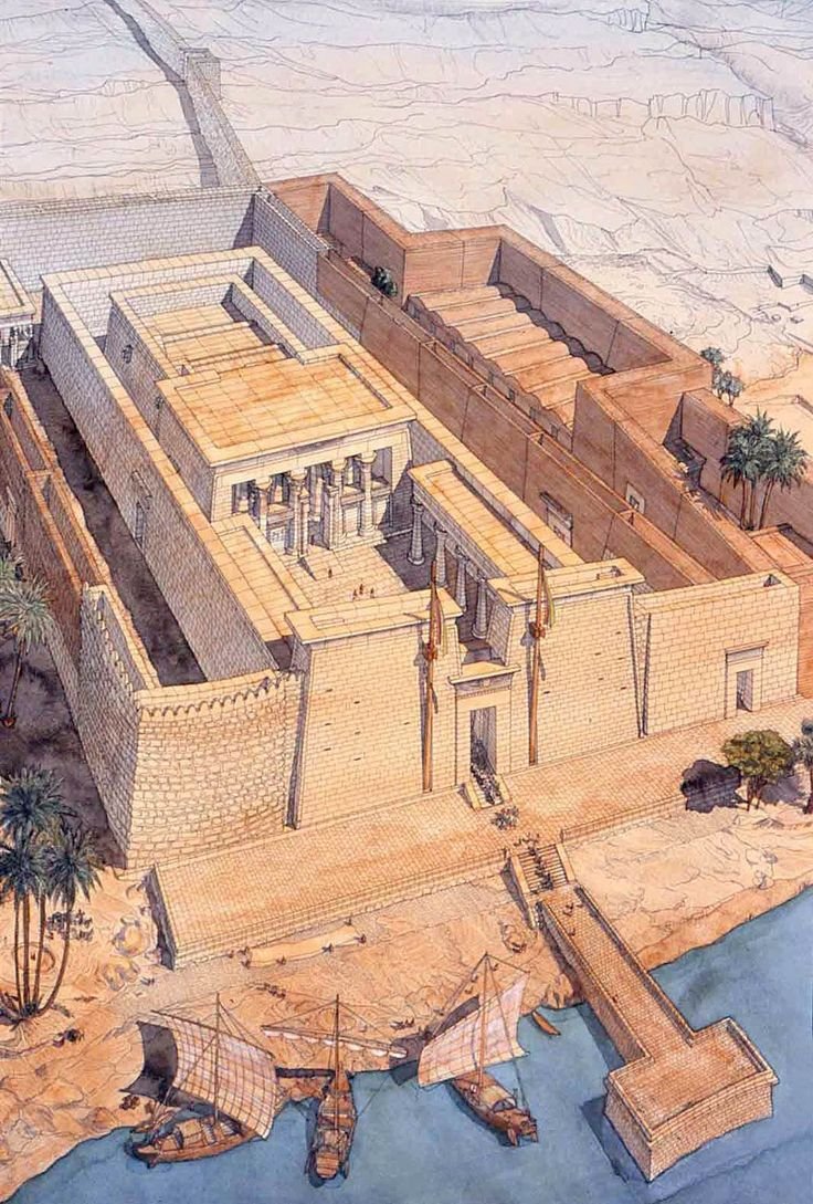 Карнакский храм древнего Египта реконструкция