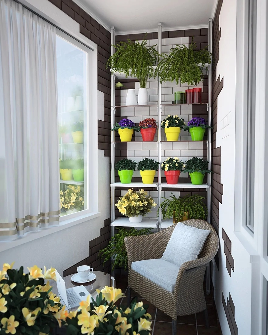 Огород на лоджии