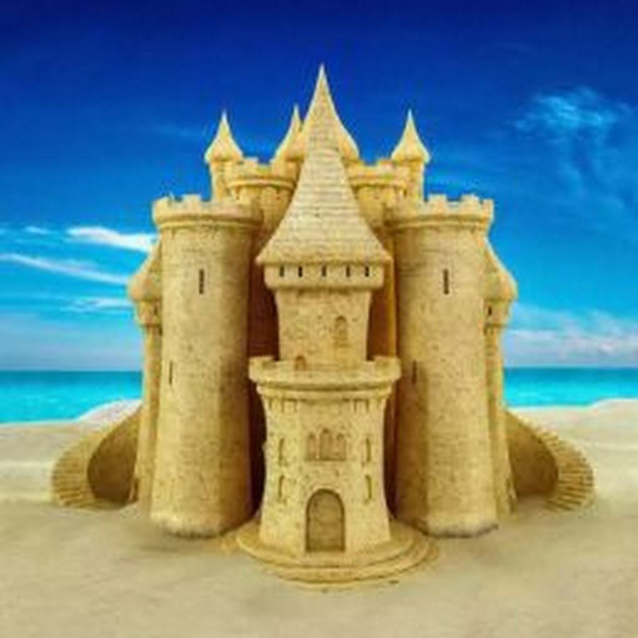 Песочный замок арт