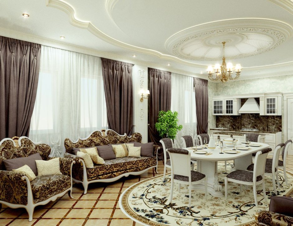 Luxury Mansion Interior спальни