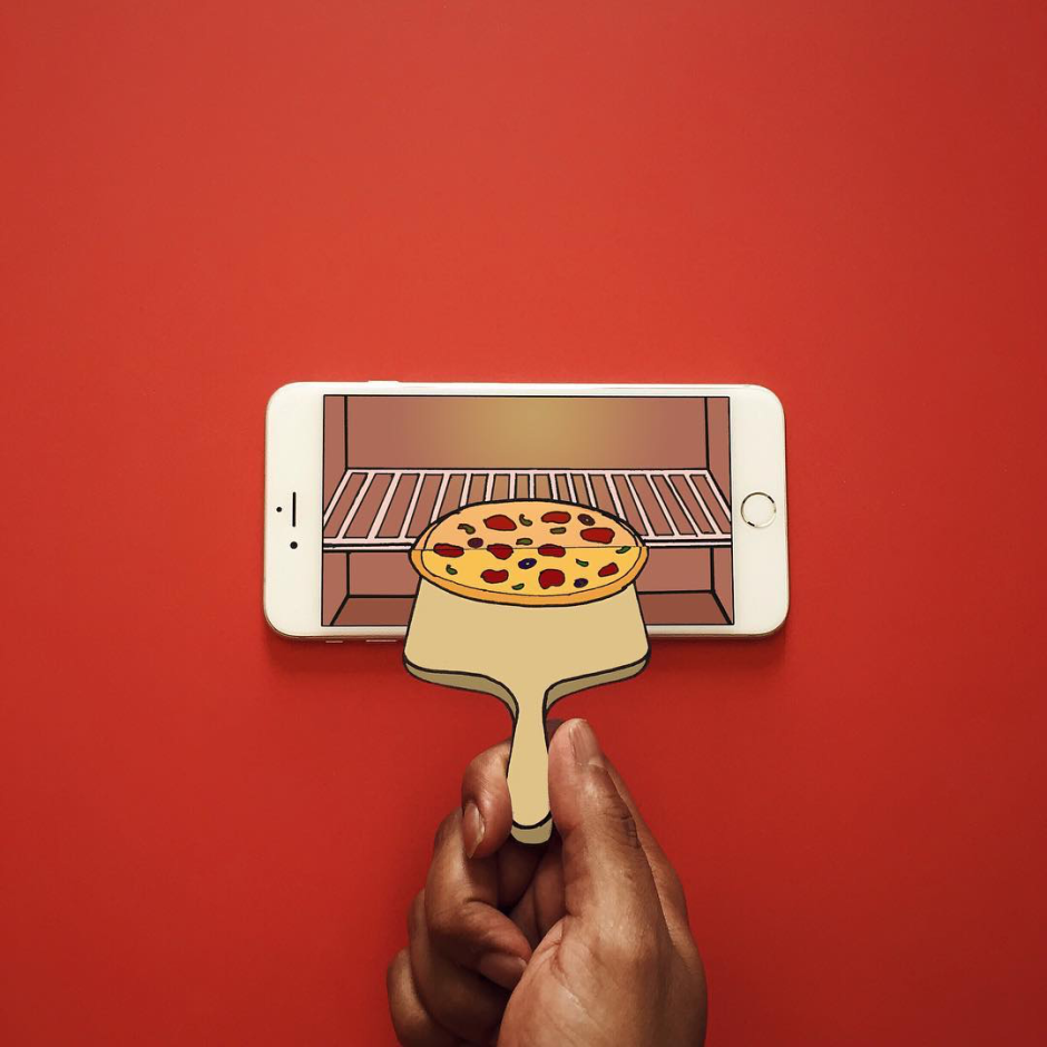 Креативная реклама пиццы