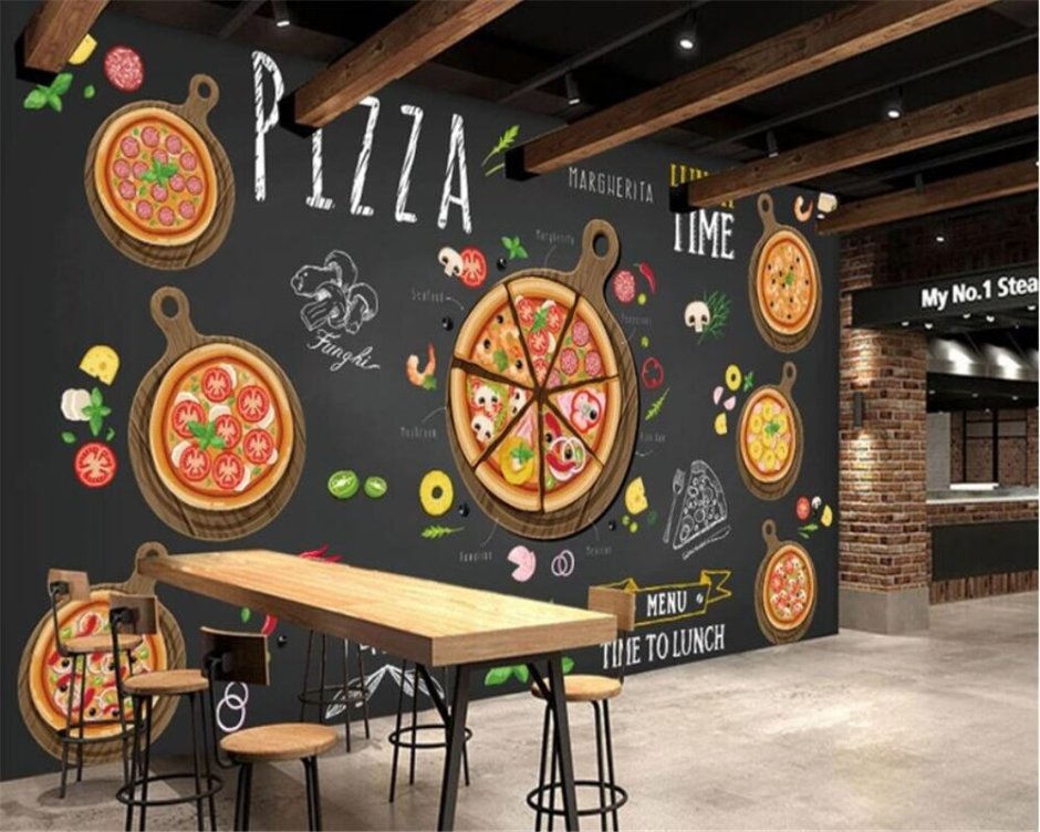 Декор на стену для пиццерии