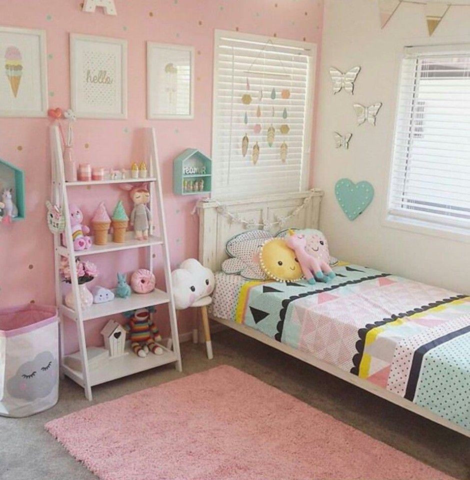 Декор комнаты для девочек в стиле Soft
