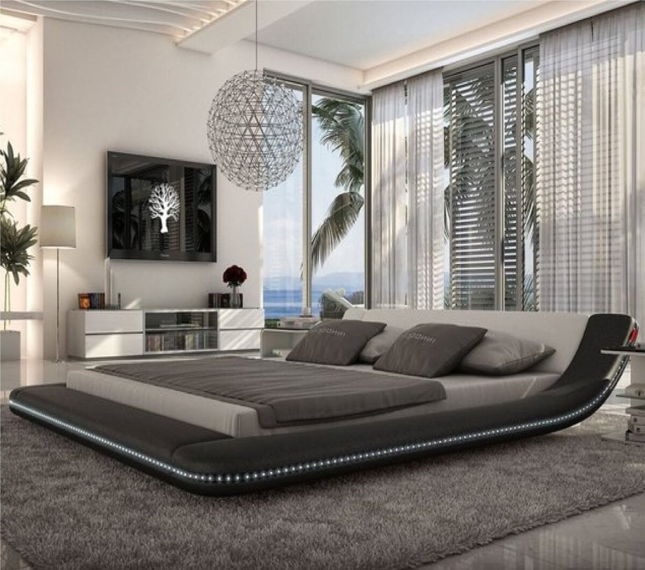 Двуспальная кровать дизайн