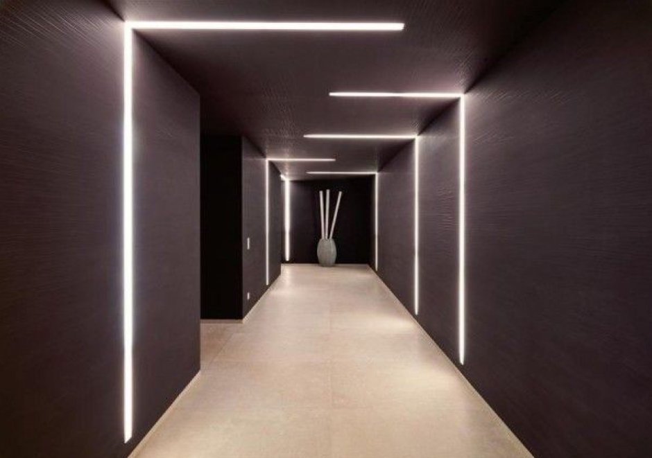 Диодное освещение в коридоре
