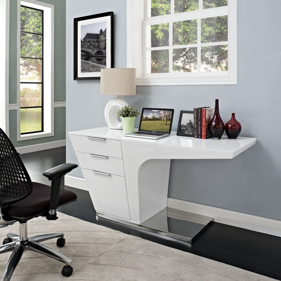 Стол компьютерный Homeoffice (белый, 1200х550х964 мм)