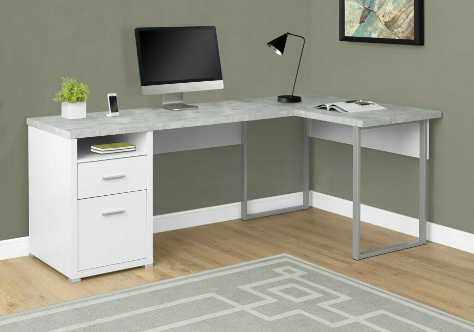 Стол компьютерный Homeoffice (белый, 1200х550х964 мм)