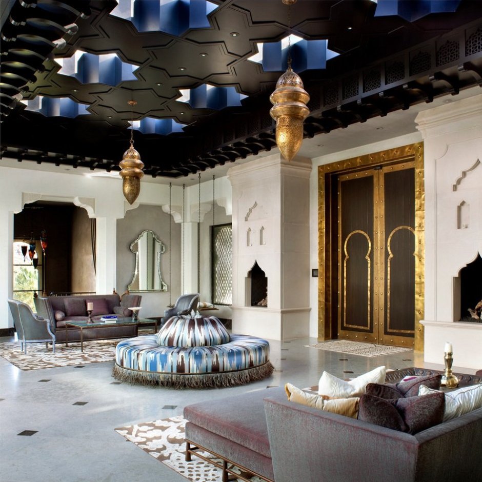 Гостиная в Восточном марокканском стиле