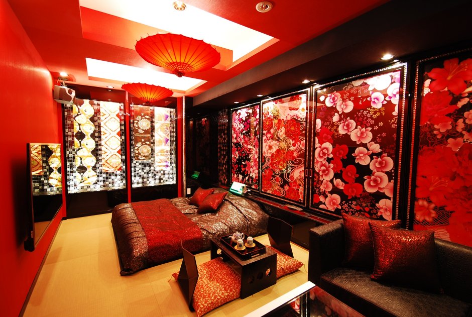 Спальня с элементами японского стиля
