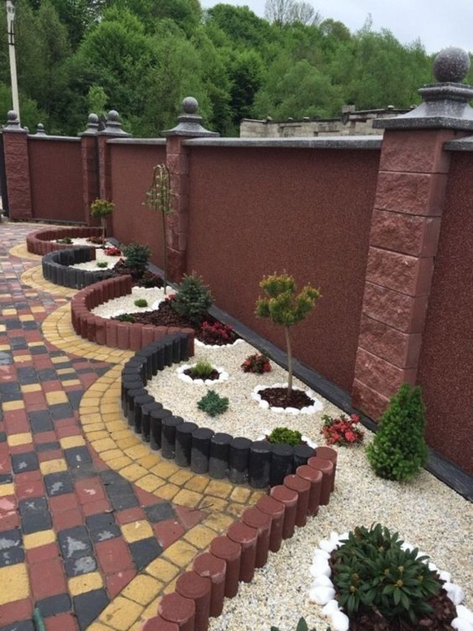 Красивые дорожки из брусчатки