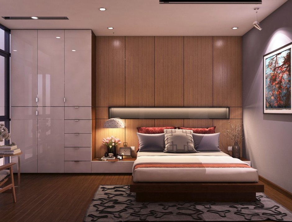 Шкаф-купе для спальни в современном стиле