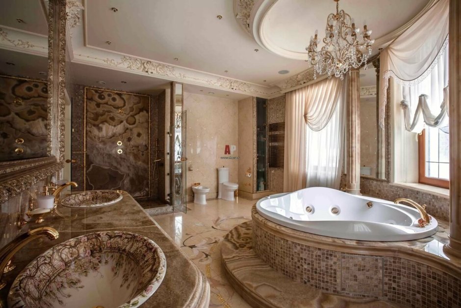 Шикарные большие Ванные комнаты