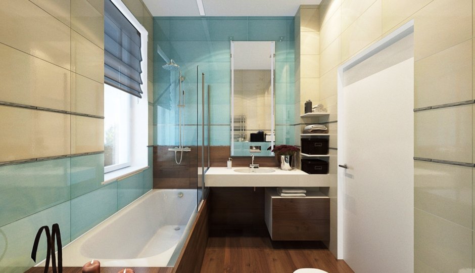 Цвет увеличивающий пространство в ванной комнате