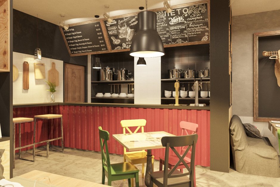 Пельменная интерьер