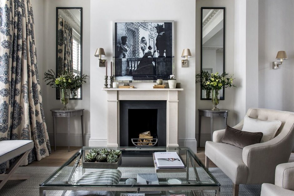 Камин двусторонний дровяной