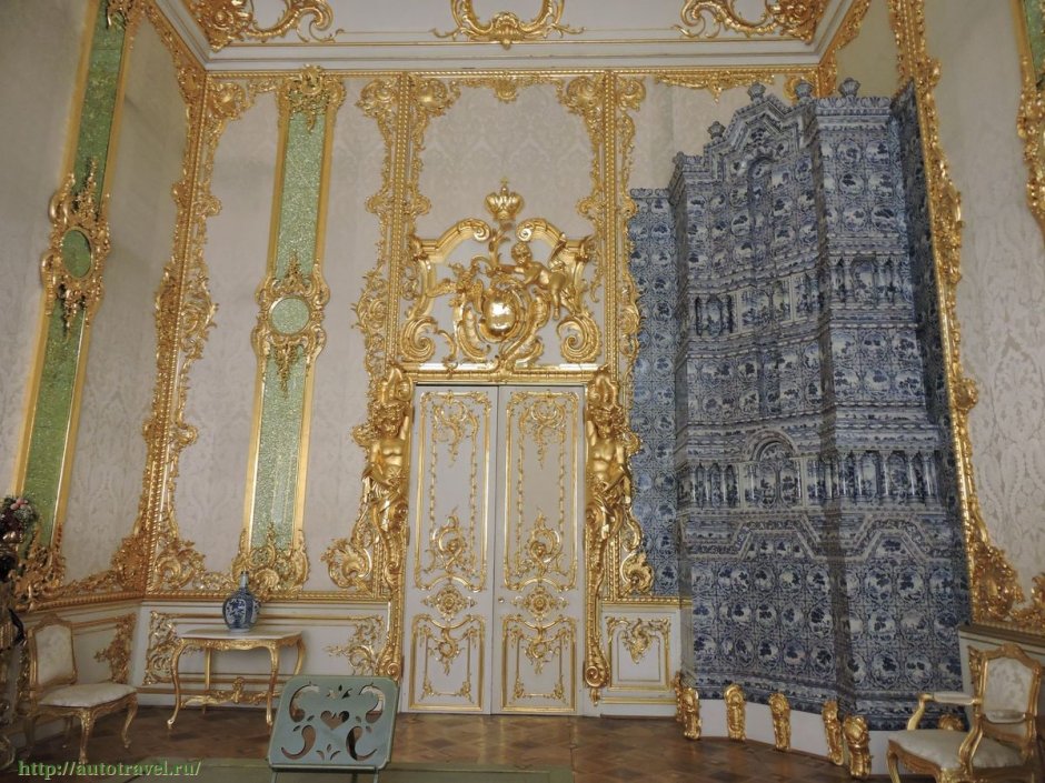 Екатерининский дворец в Царском селе Янтарная комната