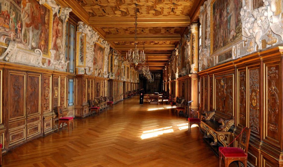 Интерьер рококо замки Франции 18 век