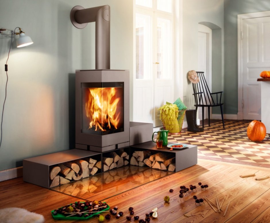 Дровяная печь-камин Skantherm Ivo 2.0