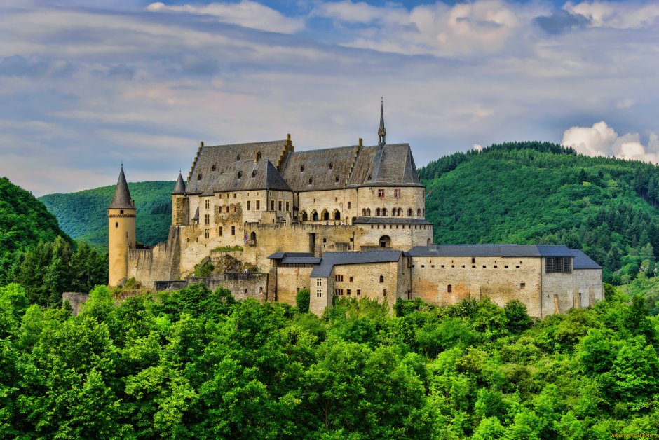 Город и замок Вианден Люксембург