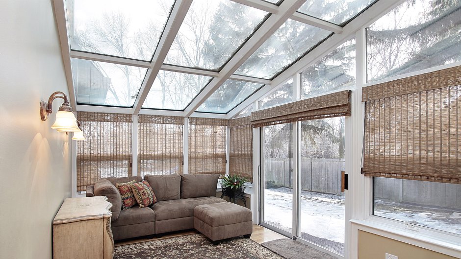 Теплое остекление зимнего сада