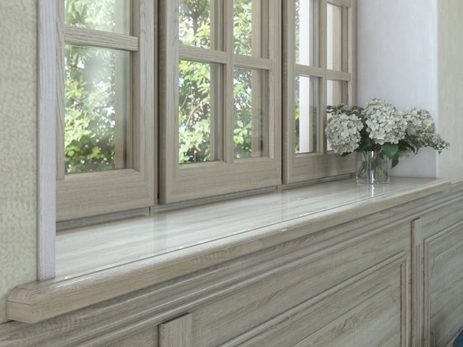 VEKA подоконник дуб