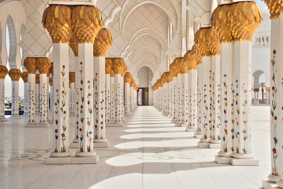 Мечеть шейха Заеда белая мечеть Абу-Даби