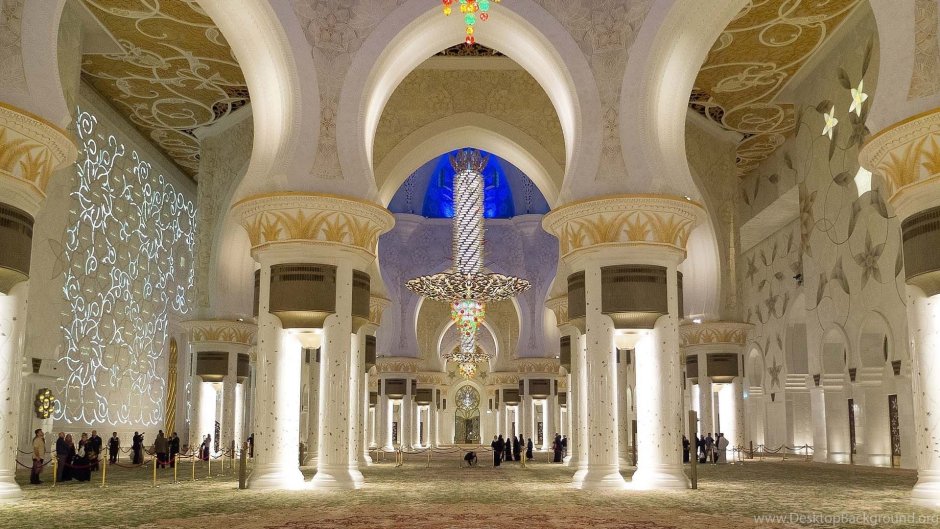 Мечеть Зайда Абу Даби внутри