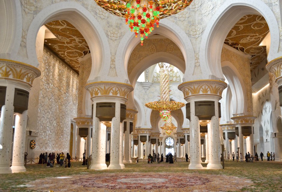 Гранни набор алмазной вышивки мечеть шейха Зайда (ag634) 48х38 см