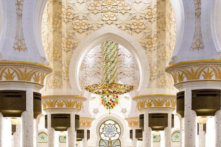Архитектура мечеть шейха Заида в Абу Даби