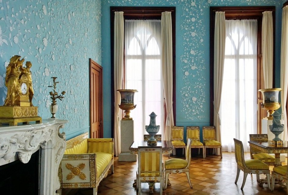 Голубая гостиная Воронцовского дворца в Алупке
