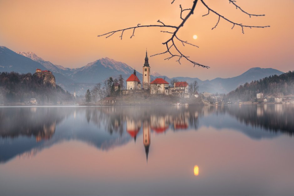 Церковь Вознесения - бледское озеро, Словения
