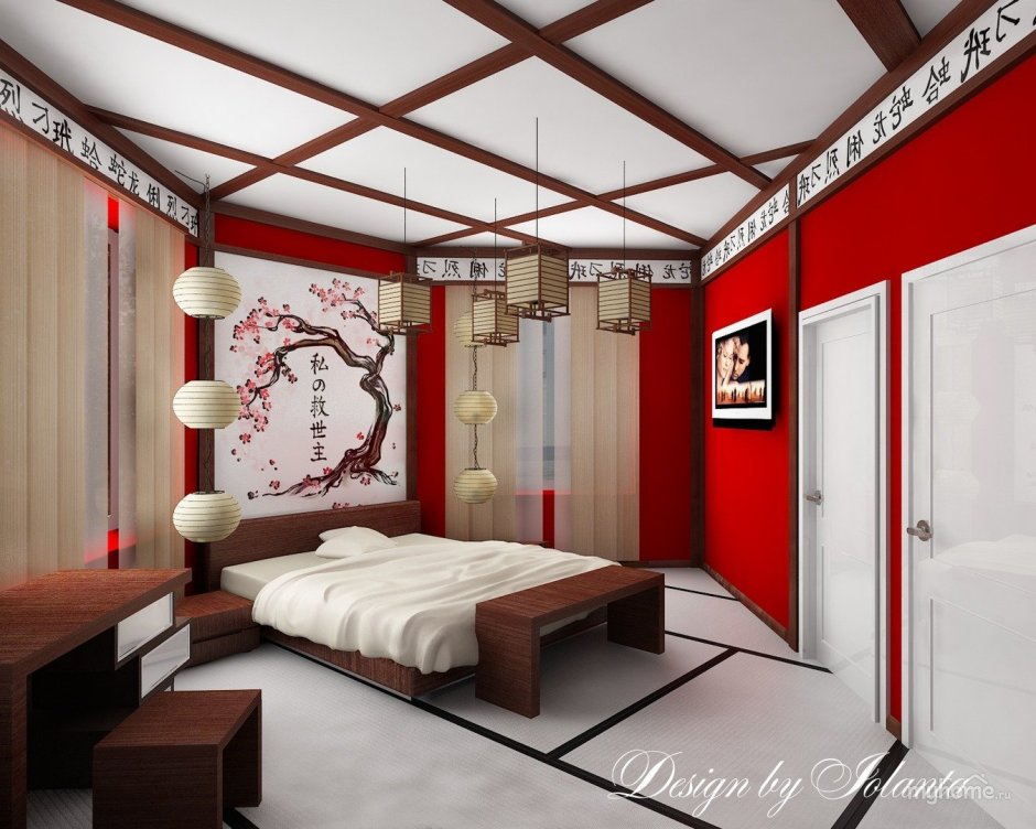 Комната в китайском стиле для подростка