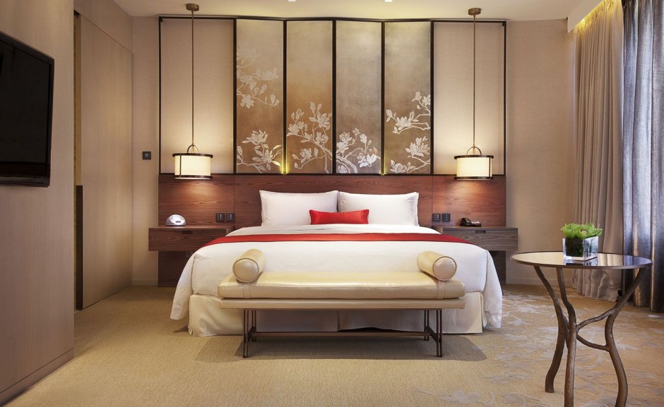 Азиатский стиль в интерьере спальни