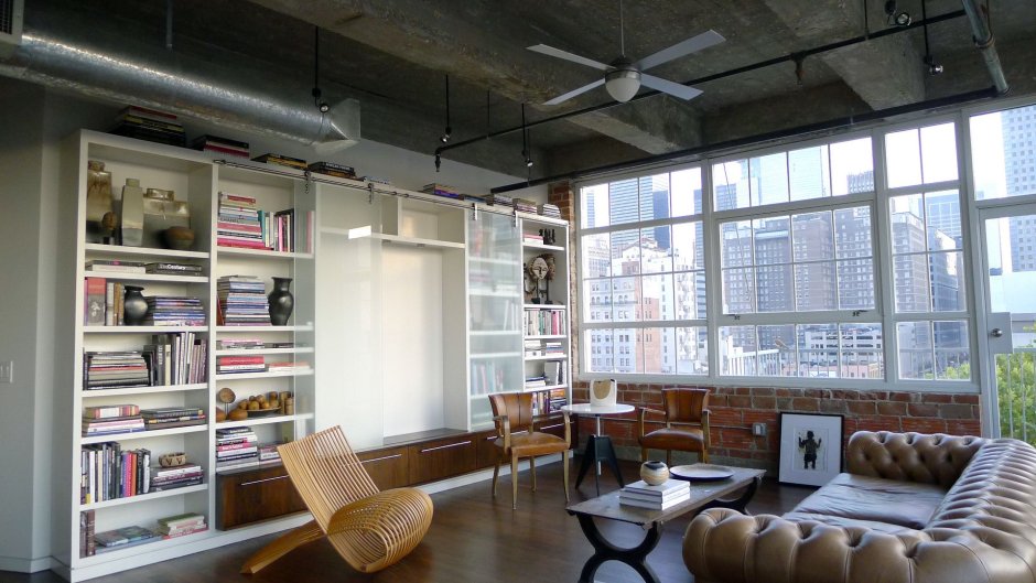 Комната в стиле лофт