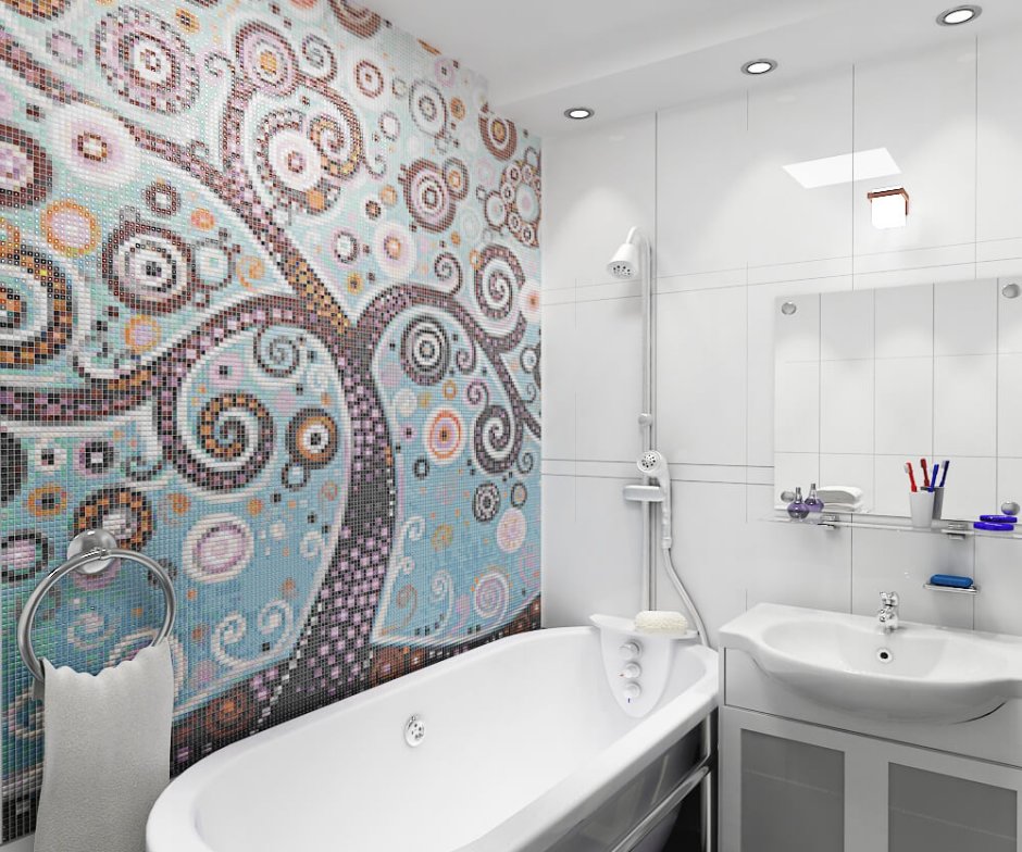 Мозаичное панно для ванной