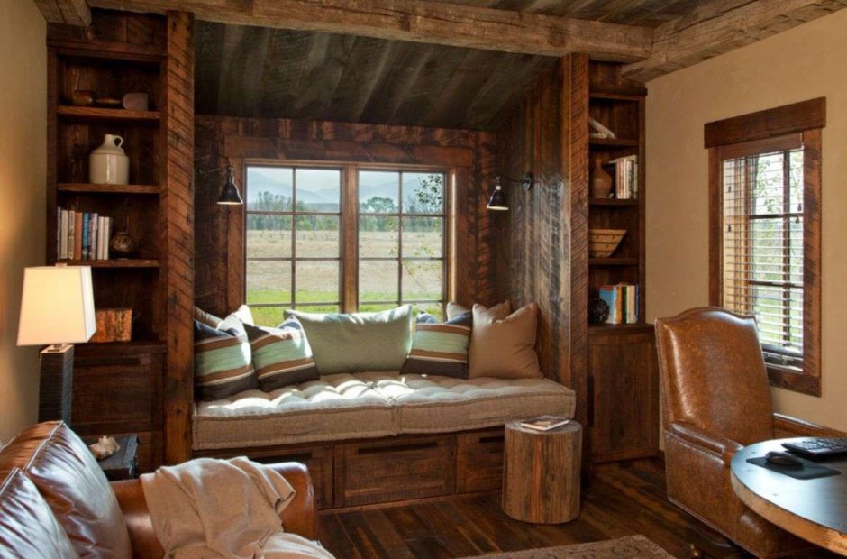 Уютные комнаты из дерева