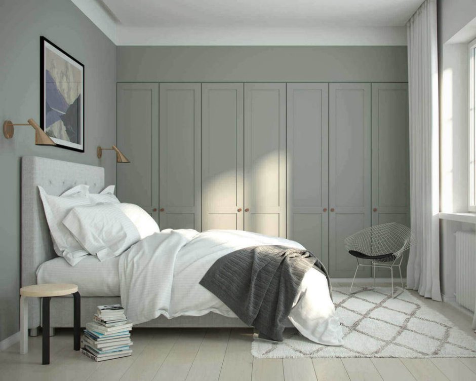 Спальня со шкафом в стиле Минимализм
