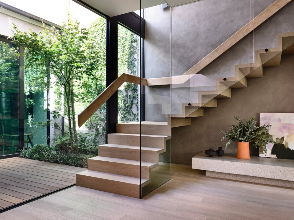Modern Villas and Landscape in the Stairs