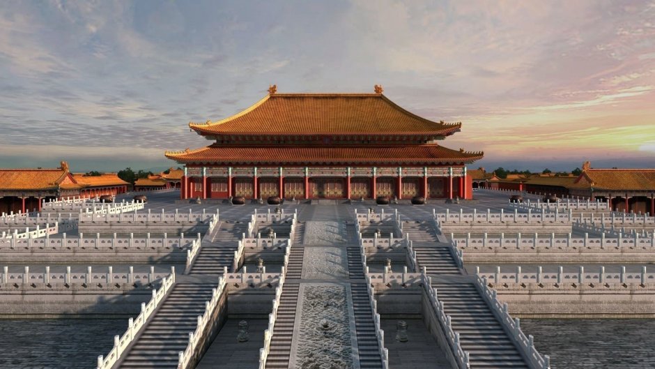 Запретный город Пекин зал высшей гармонии