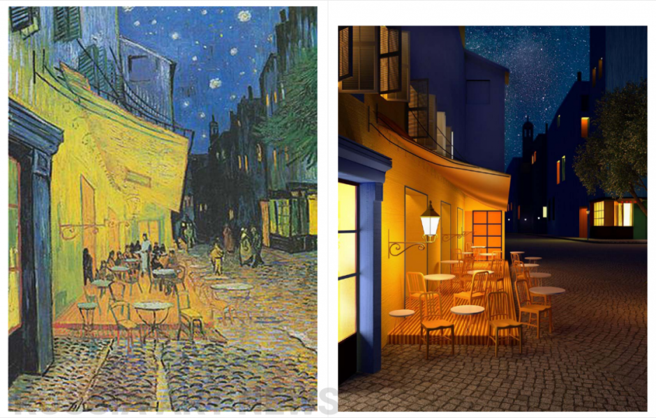 Винсент Ван Гог ночное кафе в Арле 1888