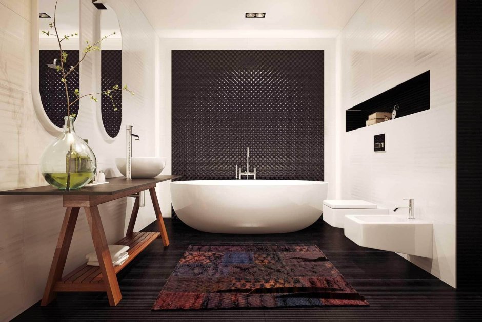 Дизайнерский интерьер ванной комнаты