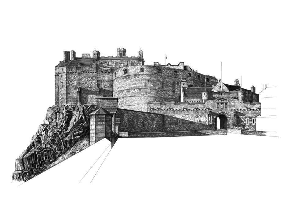 Эдинбургский замок Шотландия трон