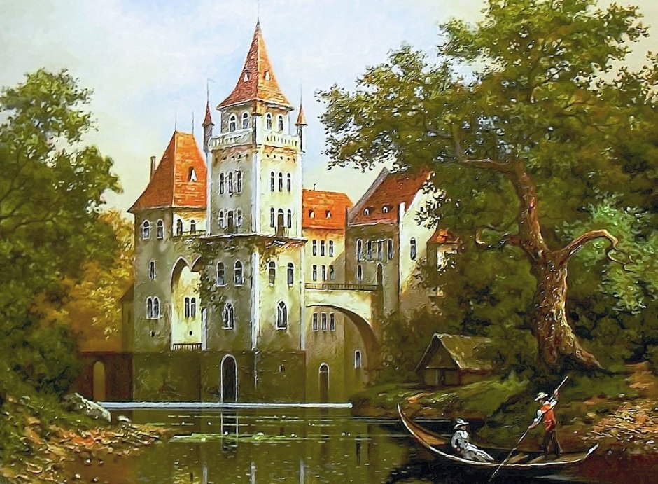 Замок Мариенталь картина художника
